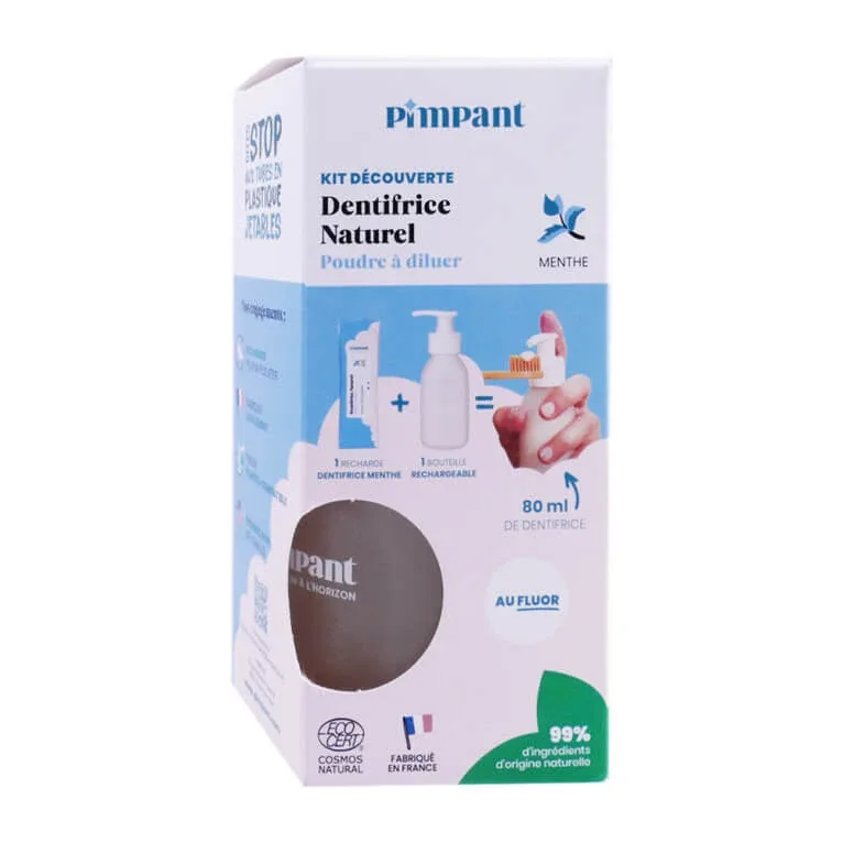 KIT DE DESCOPERIRE PIMPANT CU PASTA DE DINȚI NATURALĂ CU MENTĂ — preț și oferte