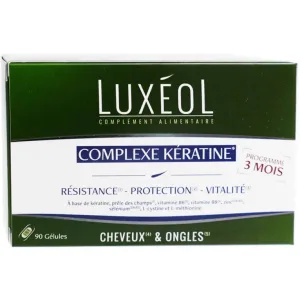 LUXEOL COMPLEX DE KERATINĂ PENTRU PĂR ȘI UNGHII 90 DE CAPSULE