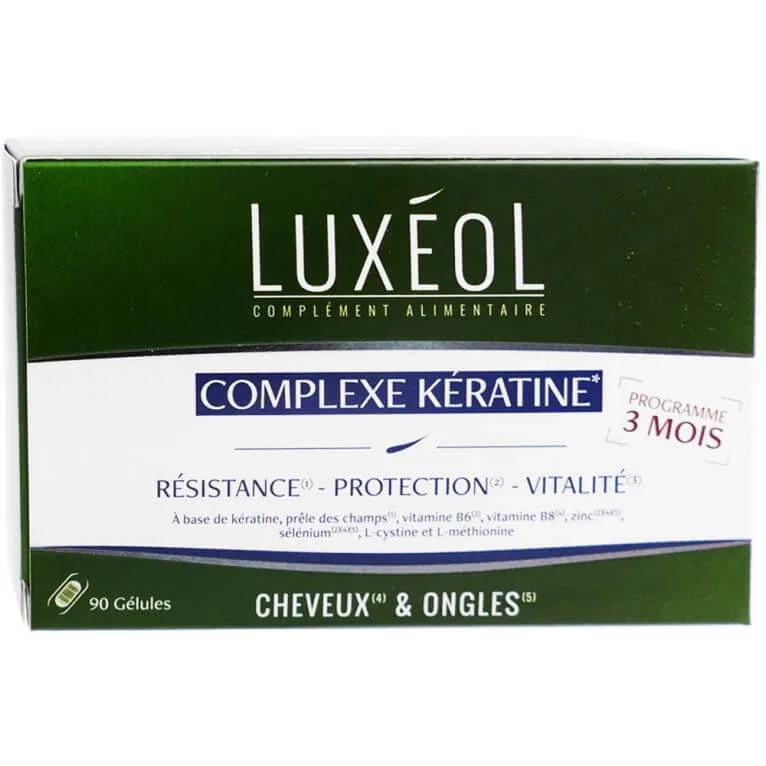 LUXEOL COMPLEX DE KERATINĂ PENTRU PĂR ȘI UNGHII 90 DE CAPSULE — preț și oferte