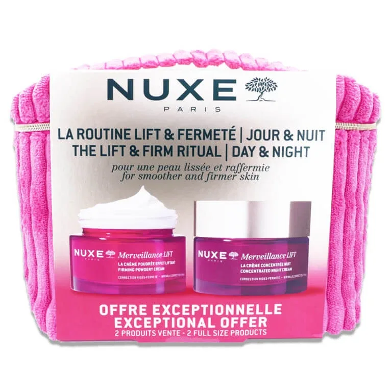 NUXE ROUTINE LIFT & FERMETÉ SET + 2 PRODUSE DE ÎNGRIJIRE — preț și oferte