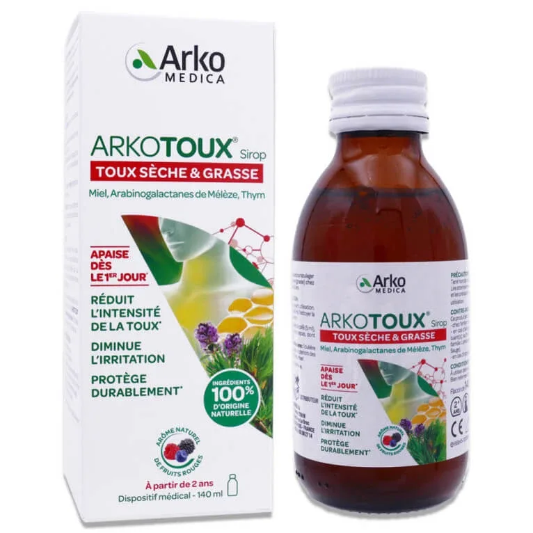 ARKOMEDICA ARKOTOUX SIROP PENTRU TUSE USCATĂ ȘI PRODUCĂTOARE DE SECREȚII 140 ML — preț și oferte