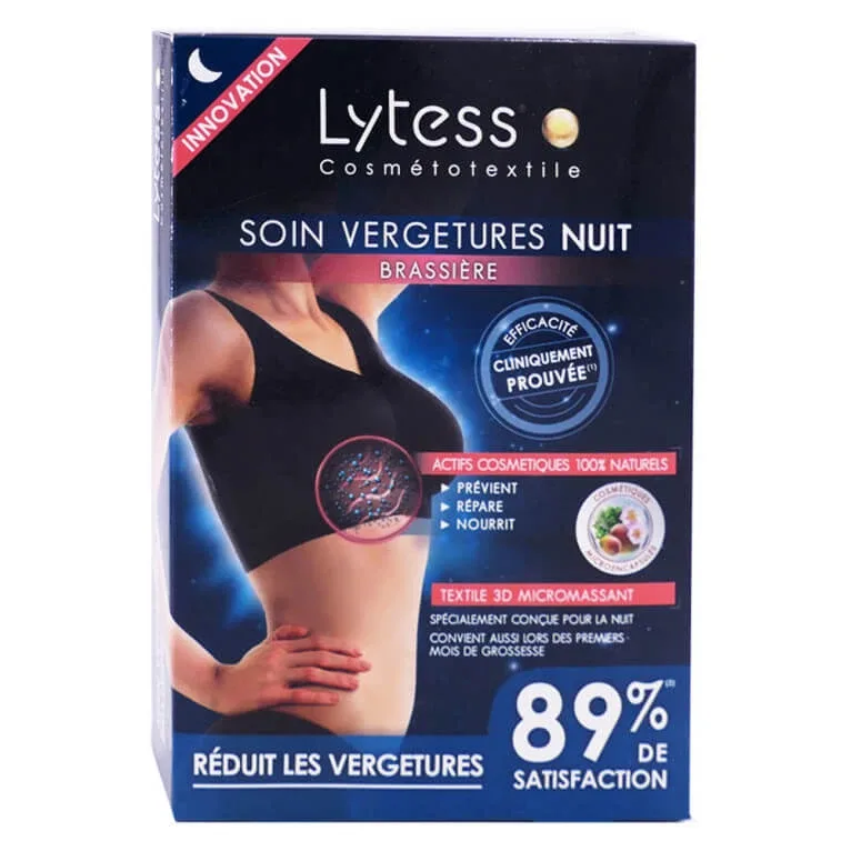 LYTESS TRATAMENT ÎMPOTRIVA VERGETURILOR PENTRU NOAPTE, SUTIEN XXL, NEGRU — preț și oferte