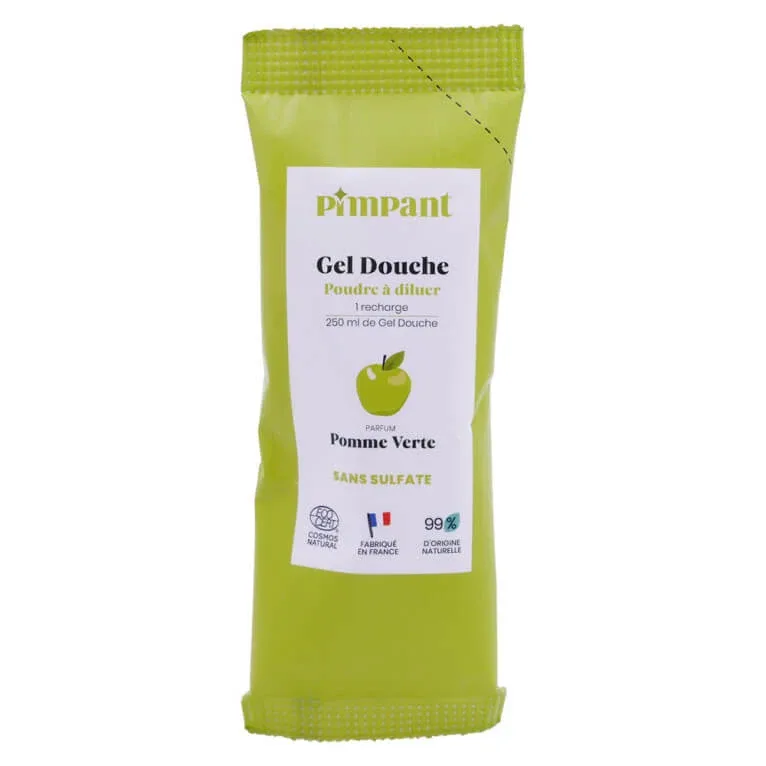 PIMPANT GEL DE DUȘ CU MĂR VERDE – PULBERE DE DILUAT 25 G — preț și oferte