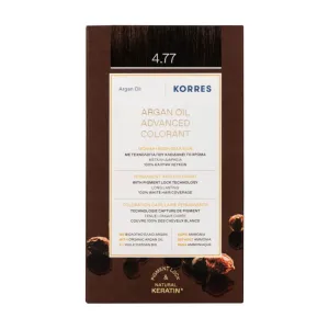 KORRES VOPSEA DE PĂR CU ULEI DE ARGAN 4.77 CIOCOLATĂ ÎNCHISĂ