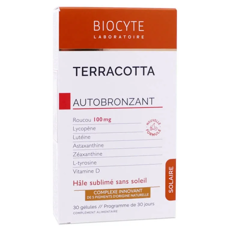 BIOCYTE TERRACOTTA AUTOBRONZANT 30 CAPSULE — preț și oferte