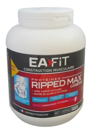 EAFIT RIPPED MAX CAZEAINĂ CU AROMĂ DE CĂPȘUNI 750 g