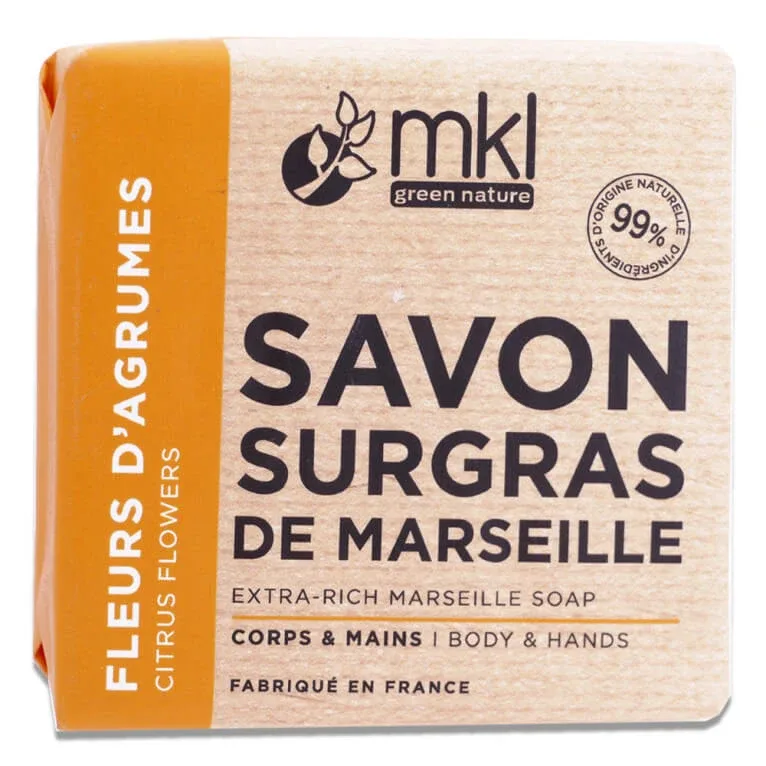 MKL SĂPUN SURGRAS DIN MARSEILLE CU AROMĂ DE FLORI DE CITRICE 100G — preț și oferte