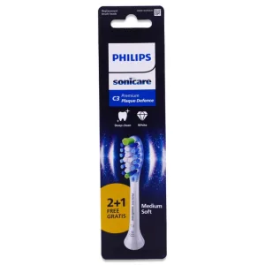 PHILIPS SONICARE C3 PREMIUM PACHET DE 2 + 1 CAPETE DE PERIUȚĂ MEDII