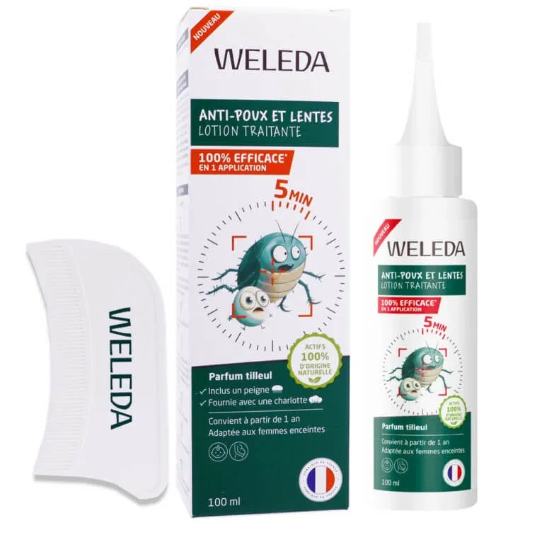WELEDA LOȚIUNE DE TRATAMENT ÎMPOTRIVA PĂDUCHILOR ȘI LĂCȘTELOR 100 ML + PÂNZĂ — preț și oferte