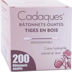 CADAQUES 200 DE BĂȚUȘE DE VATĂ DIN BUMBAC HIDROFIL