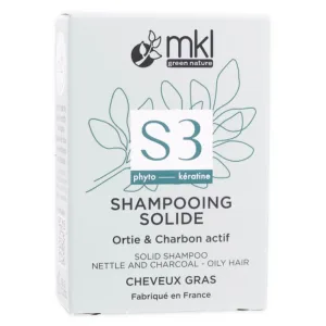 MKL S3 ȘAMPON SOLID CU URZICĂ ȘI CĂRBUNE ACTIV 65G