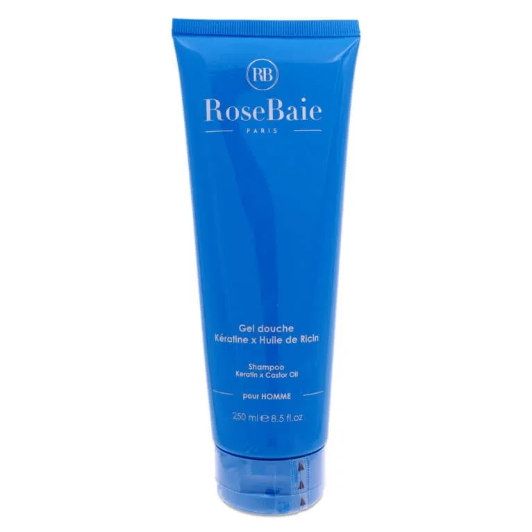 ROSE BAIE PENTRU BĂRBAȚI – GEL DE DUȘ CU KERATINĂ ȘI ULEI DE RICIN 250 ML — preț și oferte