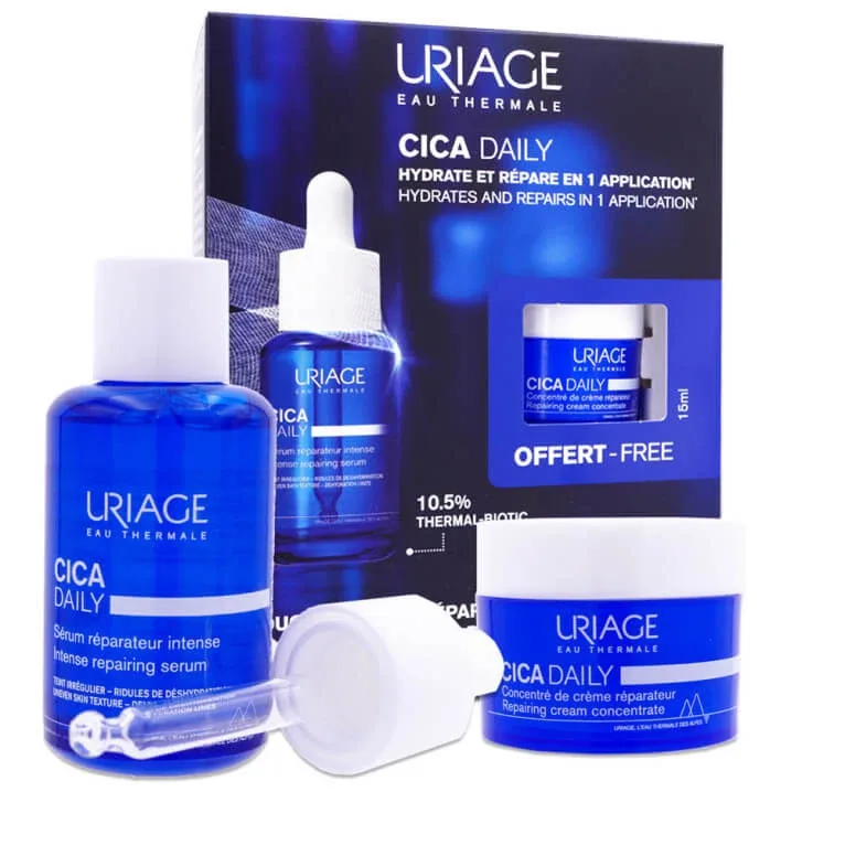 URIAGE CICA DAILY SERUM 30 ml + CREMĂ CONCENTRATĂ 15 ml CADOU — preț și oferte