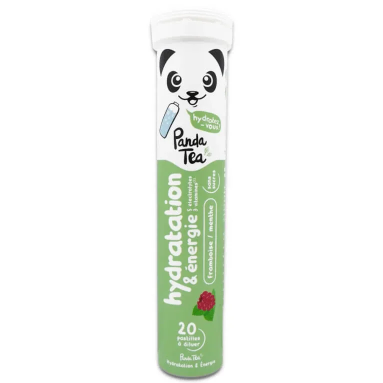 PANDA TEA HIDRATARE & ENERGIE ZMEURĂ ȘI MENTĂ 20 TABLETE — preț și oferte