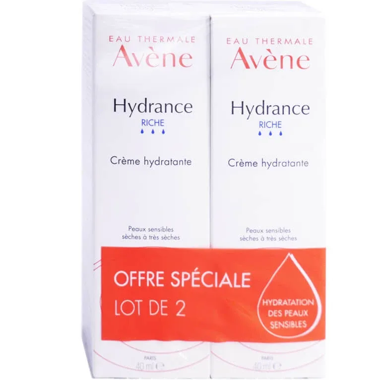 AVENE HYDRANCE RICHE CREMĂ HIDRATANTĂ SET DE 2X40ML — preț și oferte