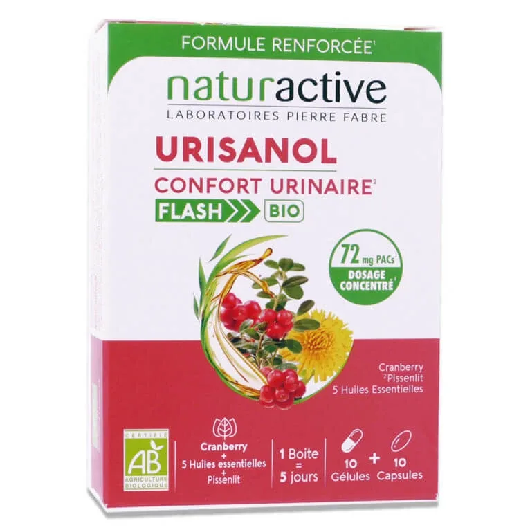 NATURACTIVE BIO URINASOL FLASH 10 GELULE + 10 CAPSULE — preț și oferte