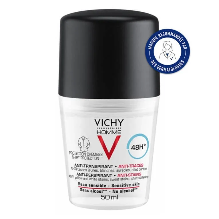 VICHY HOMME DEZODORANT ANTITRANSPIRANT 48 DE ORE 50 ML — preț și oferte