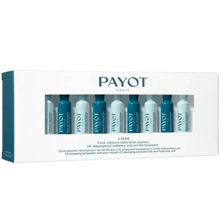 PAYOT LISSE CURA DE 10 ZILE ÎMPOTRIVA RIDURILOR ȘI PENTRU STRĂLUCIRE 10 FIOLE — preț și oferte
