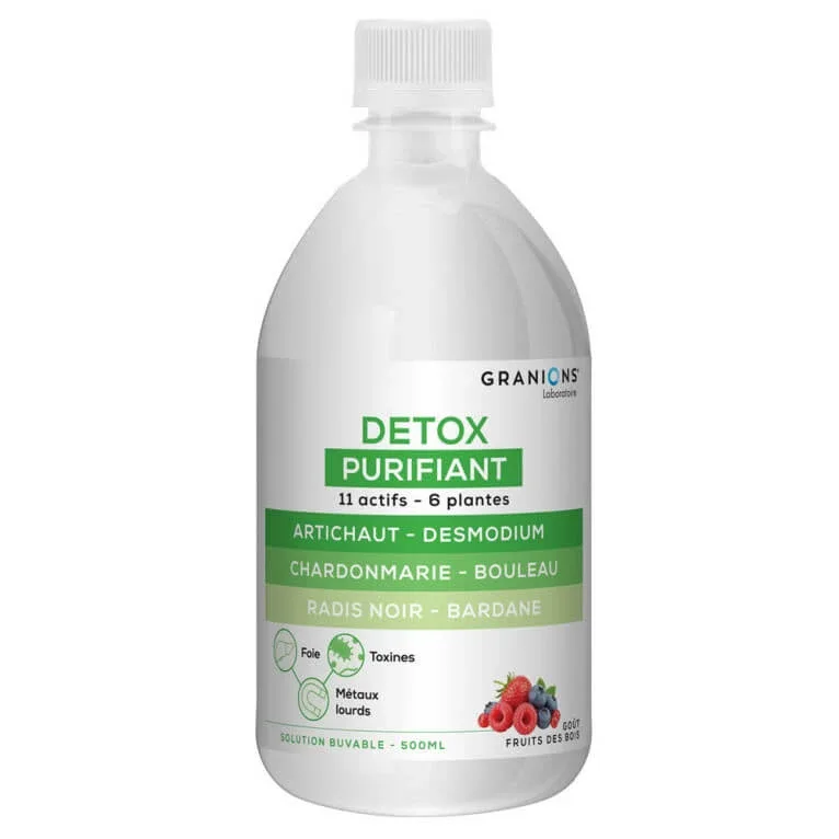 GRANIONS DETOX PURIFICANT CU FRUCTE DE PĂDURE 500 ML — preț și oferte