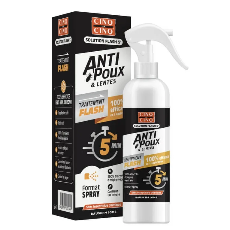 CINQ SUR CINQ ÎMPOTRIVA PĂDUCHILOR ȘI LĂCUSTELOR – TRATAMENT RAPID DE 5 MINUTE, 150 ML — preț și oferte