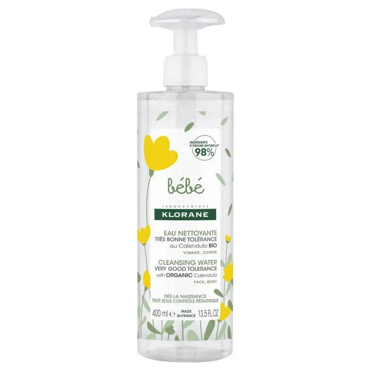 KLORANE BÉBÉ APĂ DEMACHIAJĂ FĂRĂ CLĂTIRE 400 ML — preț și oferte