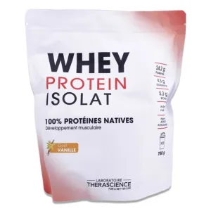 THERASCIENCE ISOLAT DE PROTEINE DIN ZER CU AROMĂ DE VANILIE 750 G