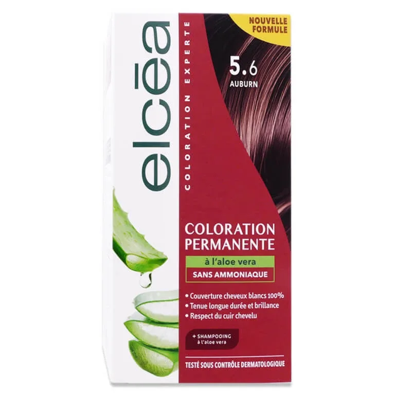ELCEA Vopsire permanentă cu aloe vera, nuanța auburn nr. 5.6 — preț și oferte