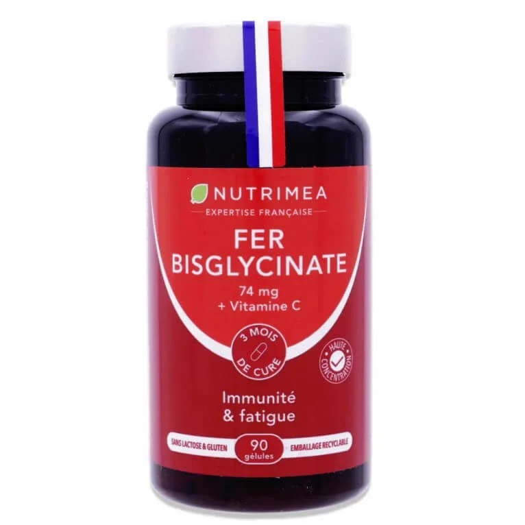NUTRIMEA BISGLICINAT DE FIER PENTRU IMUNITATE ȘI OBOSEALĂ 90 DE CAPSULE — preț și oferte