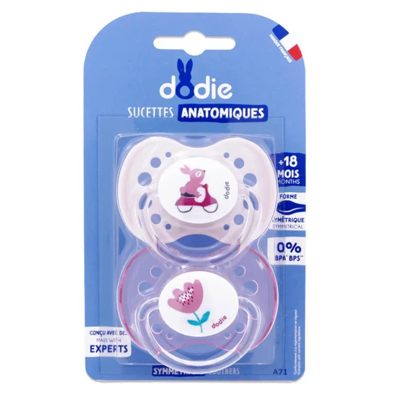 dodie 2 suzete anatomice + 18 luni prințesă — preț și oferte