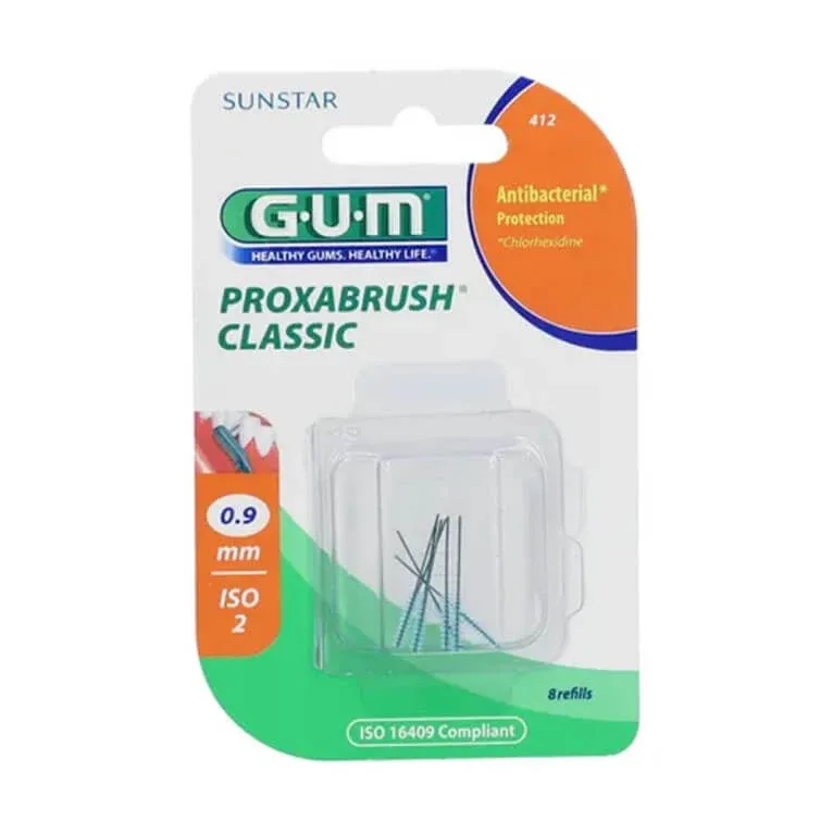 GUM PROXABRUSH CLASSIC 8 rezerve de 0,9 mm nr. 412 — preț și oferte