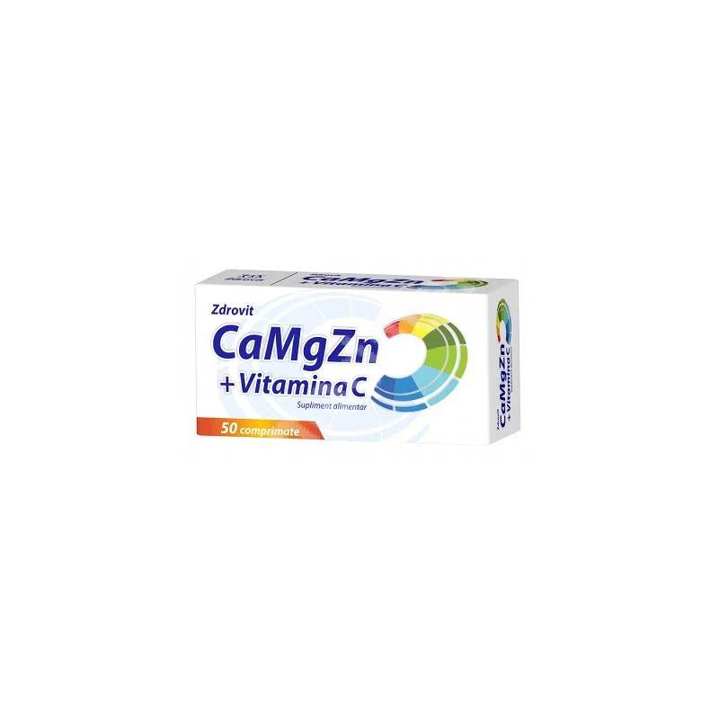 Zdrovit Ca Mg Zn Vitamina C | 50 comprimate — preț și oferte