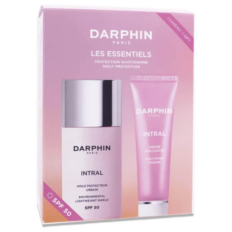 DARPHIN SETUL „LES ESSENTIELS” INTRAL FLUID SPF50 + CREMĂ CALMANTĂ — preț și oferte