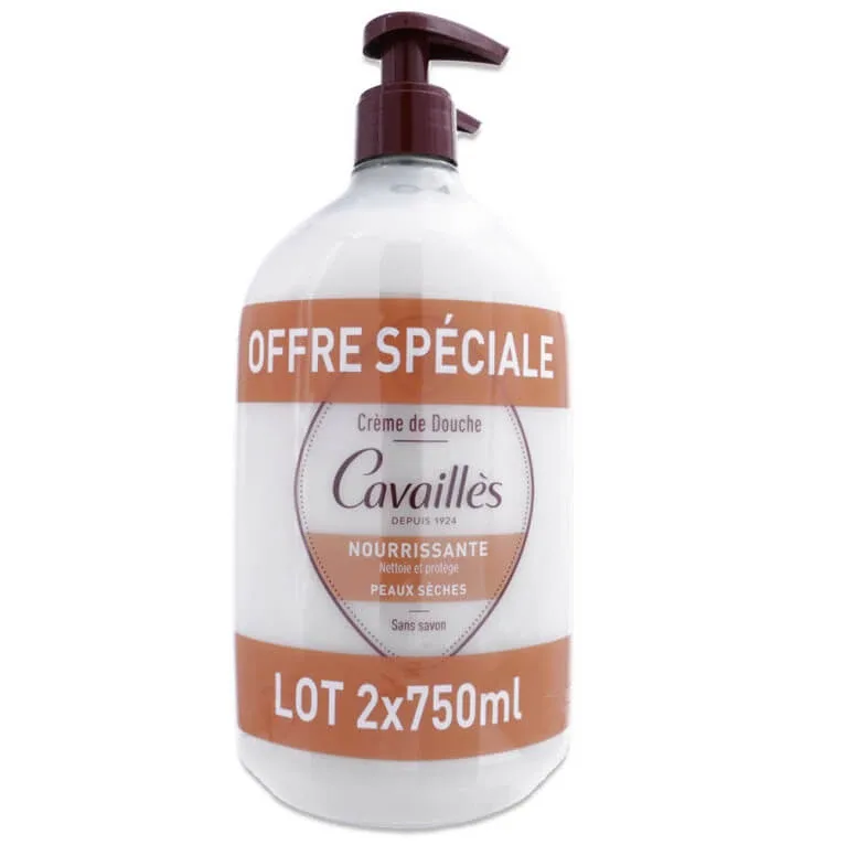 ROGE CAVAILLES CREMĂ DE DUȘ HRĂNITOARE SET DE 2 X 750 ML — preț și oferte