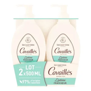 ROGE CAVAILLES PRODUS DE IGIENĂ INTIMĂ CU EFECT DE CURĂȚARE ȘI PROASPĂTARE, SET DE 2 X 500 ML