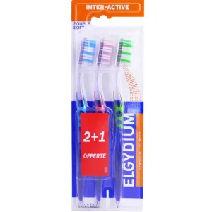 ELGYDIUM INTER ACTIVE PACK – 3 periuțe de dinți flexibile