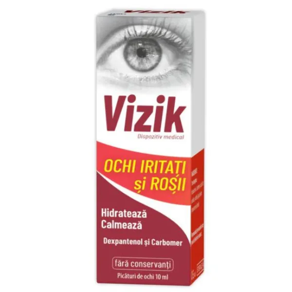 Zdrovit Vizik Picaturi pentru ochi iritati si rosii — preț și oferte