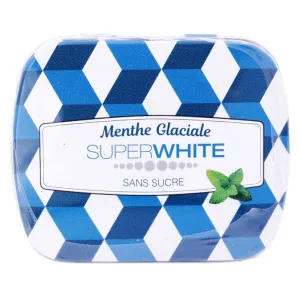 SUPERWHITE BOMBOANE DE MENTĂ GLACIALĂ 50 DE BOMBOANE