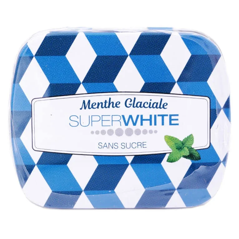 SUPERWHITE BOMBOANE DE MENTĂ GLACIALĂ 50 DE BOMBOANE — preț și oferte