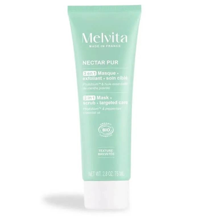 MELVITA NECTAR PUR – Mască și exfoliant bio 3 în 1, 75 ml — preț și oferte