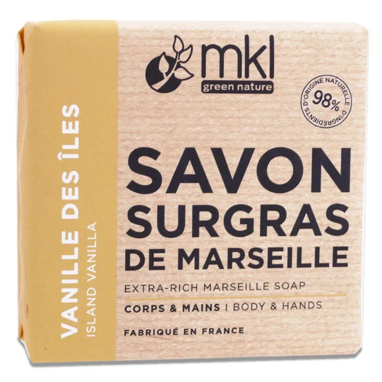 MKL SĂPUN SURGRAS DIN MARSEILLE CU AROMĂ DE VANILIE DIN INSULELE TROPICALE 100G — preț și oferte