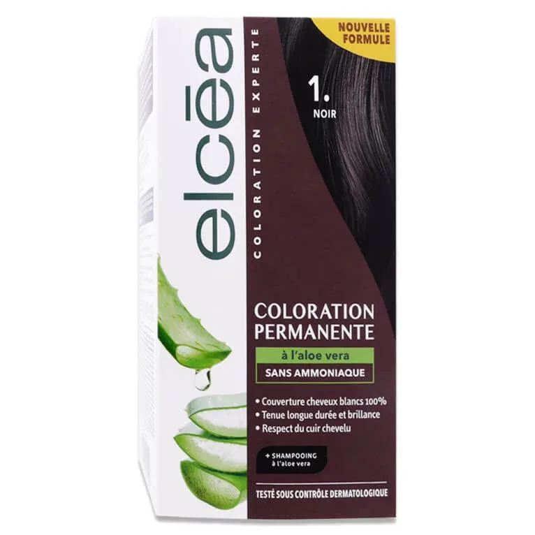 ELCEA VOPSEA DE PĂR PERMANENTĂ CU ALOE VERA, NEGRU NR. 1 — preț și oferte