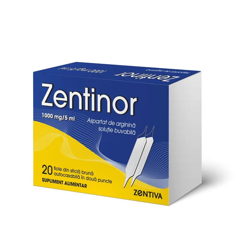 Zentinor 1000 mg/5 ml solutie orala, Zentiva | 20 fiole — preț și oferte