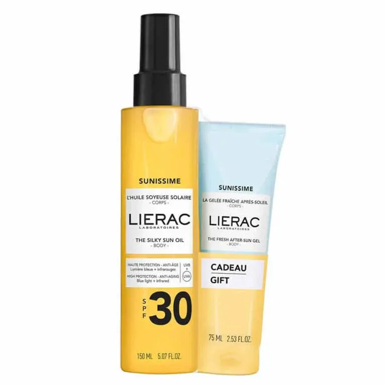 LIERAC SUNISSIME ULEI SPF30 + GEL DUPĂ EXPUNERE LA SOARE — preț și oferte