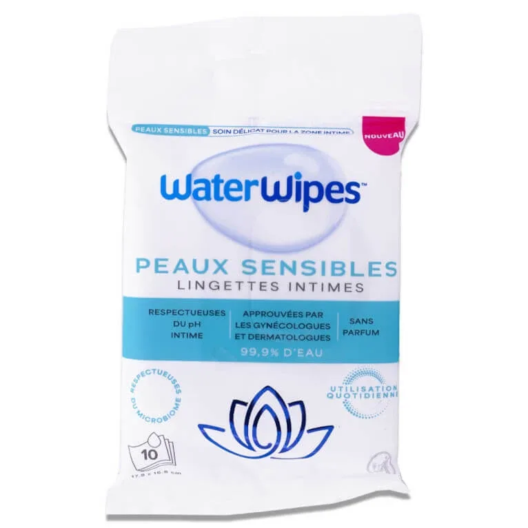 WATERWIPES PENTRU PIELE SENSIBILĂ Șervețele intime x10 — preț și oferte