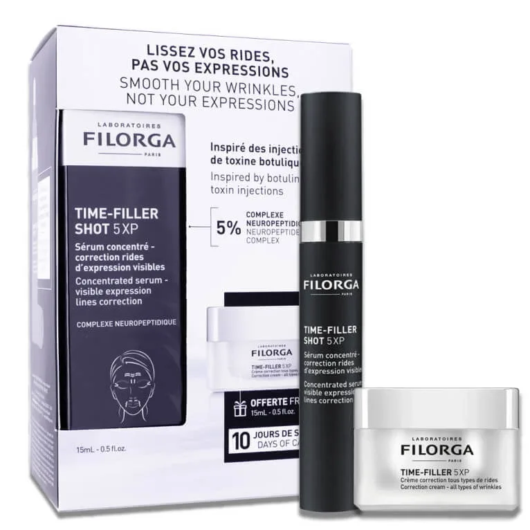FILORGA TIME FILLER SHOT 5XP + CREMĂ CORECTIVĂ 15 ML CADOU — preț și oferte