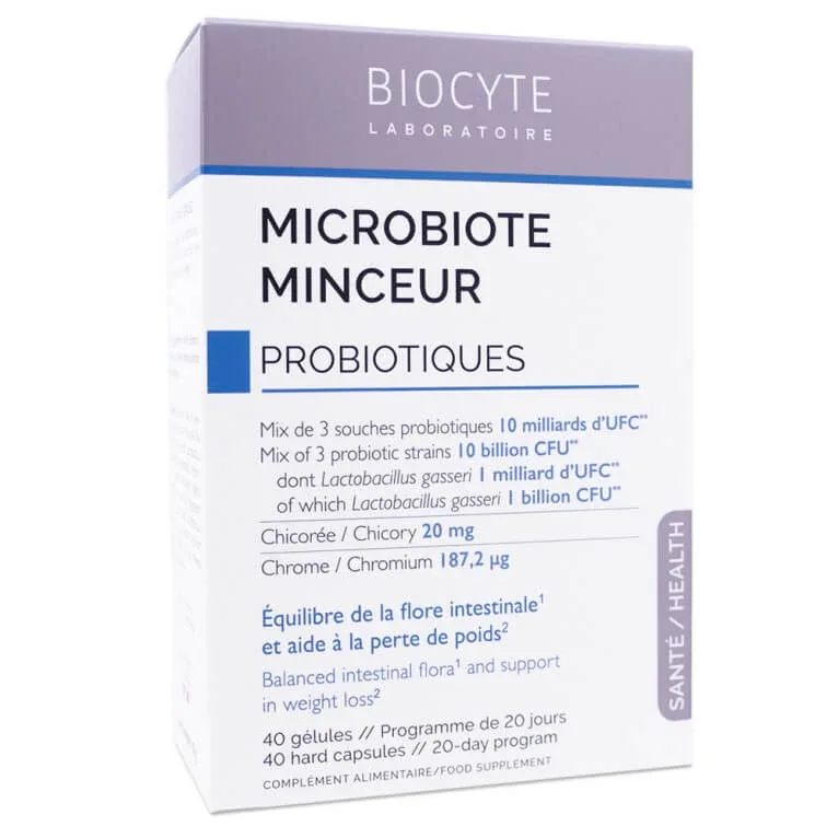 BIOCYTE MICROBIOTĂ PENTRU SLĂBIRE PROBIOTICE 40 DE CAPSULE — preț și oferte