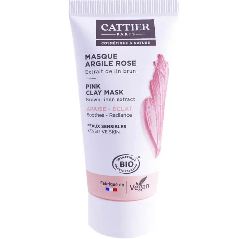 CATTIER MASCĂ CU ARGILĂ ROZ BIO PENTRU PIELE SENSIBILĂ 30 ML — preț și oferte