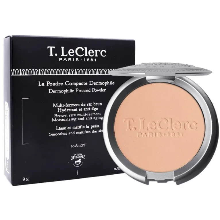 T.LECLERC Pudră compactă dermofilă, nuanța Ambré nr. 10, 9 g — preț și oferte