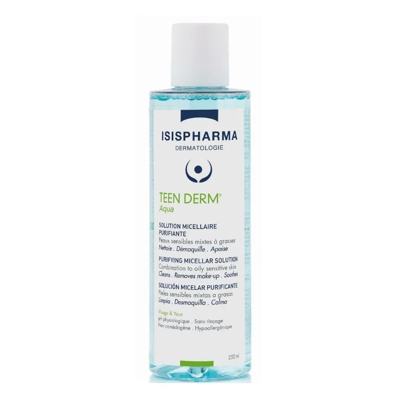 Solutie micelara purifianta Teen Derm Aqua, 250 ml, IsisPharma — preț și oferte