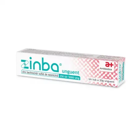 Zinba unguent 250 UI/5000 UI, Antibiotice | 20 g ANTIBIOTICE SA — preț și oferte